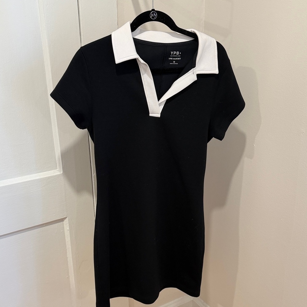 YPB Black and White Polo Dress
